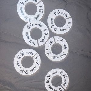 Baby closet by month organizer